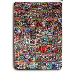 Marvel Comics Oversized Fleece Throw Blanket superheroes 54”x72”